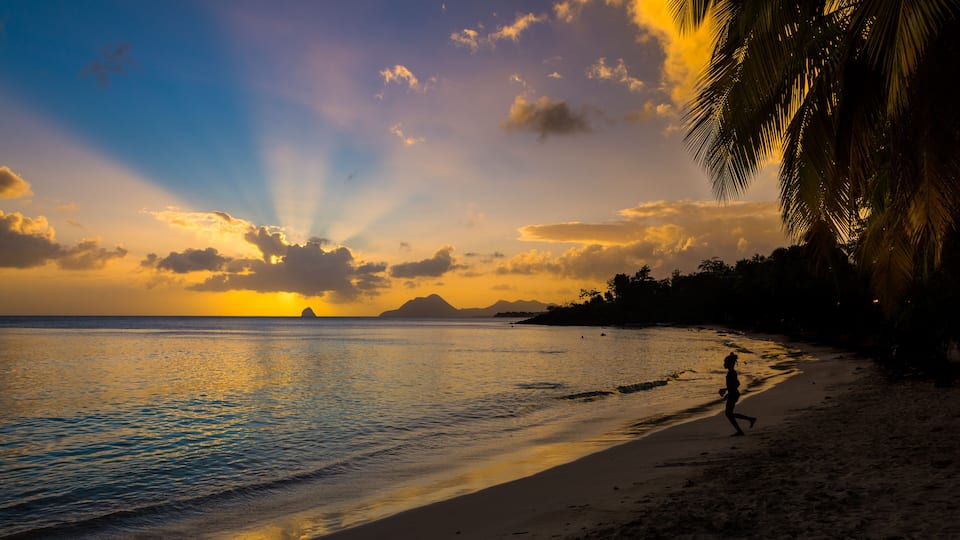 Sunset at the Anse Figuier, Martinique