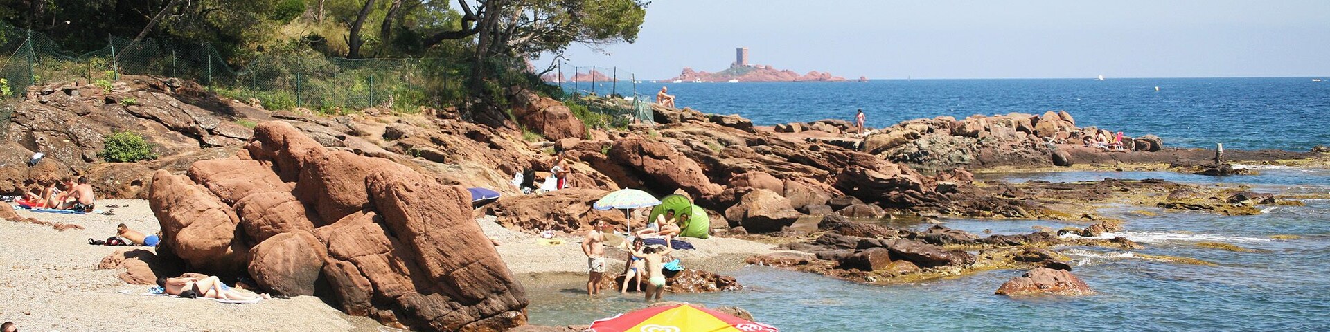 Serving Ice Cream at Agay in the Cote d'Azur