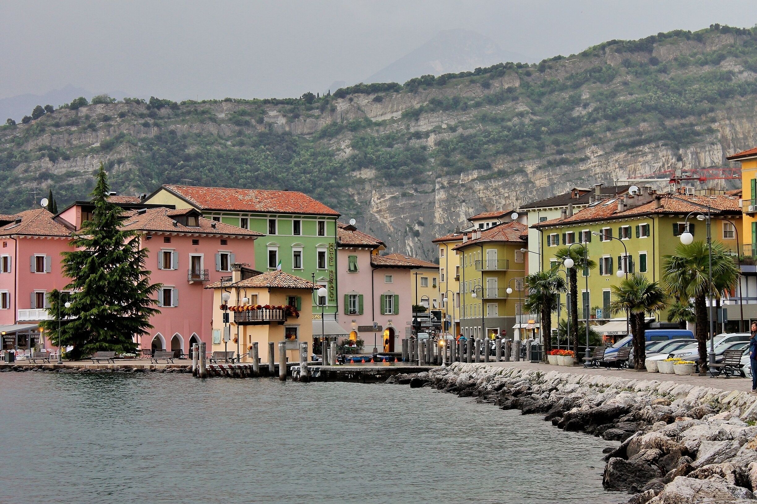 One of beautiful spots you can notice  when driving around the lake Garda,Italy
#Italy