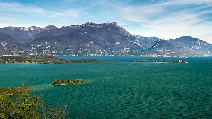 coast of garda lake, desencano, italy