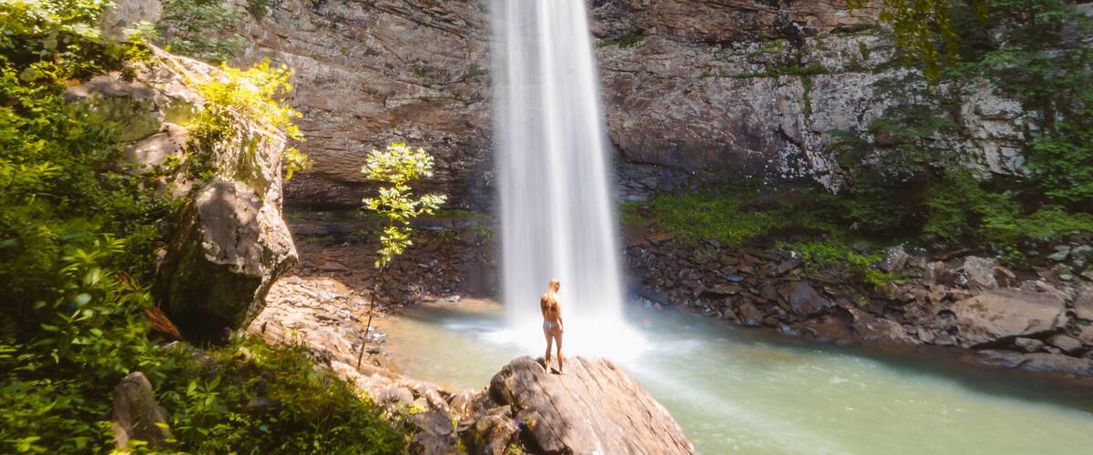 Ozone falls deep in spring.