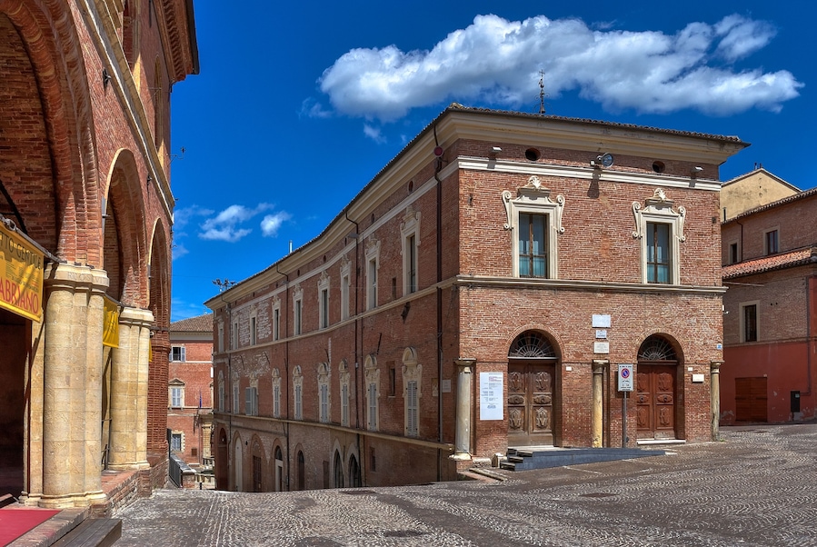 Romanesque town in Italy