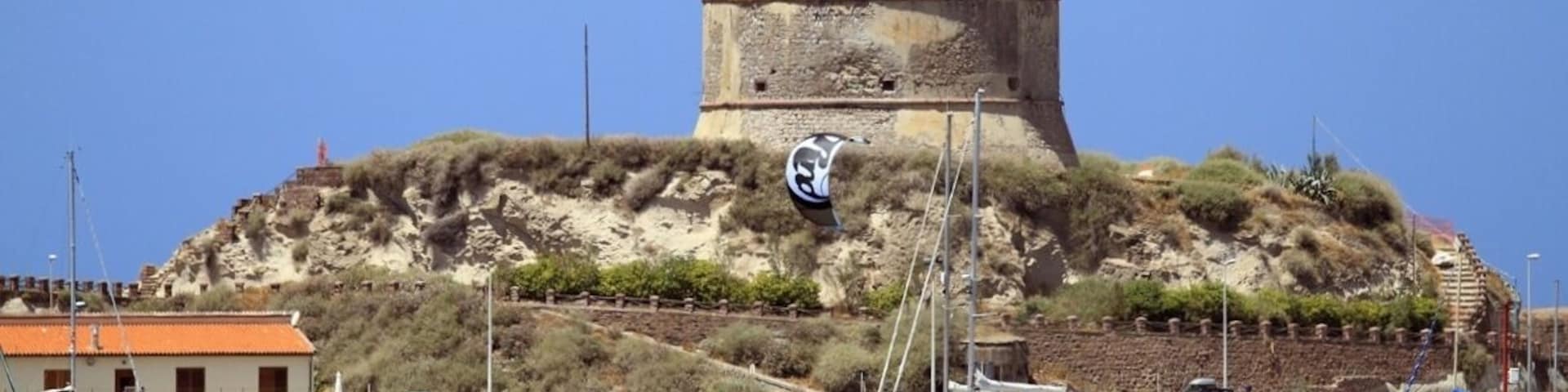 Aragonese tower, Bosa, Oristano, Sardinia, Italy
