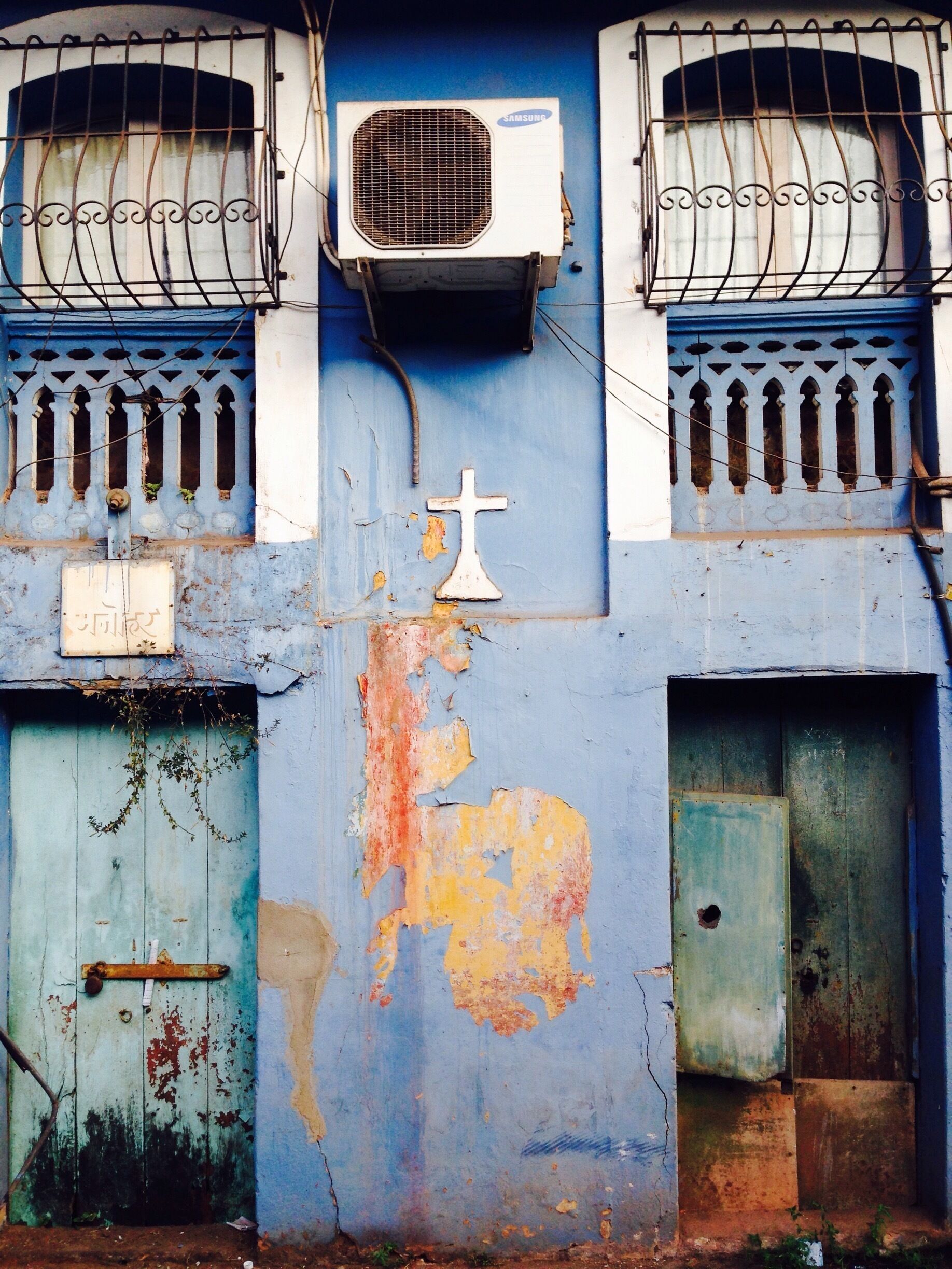 The old Latin quarter of Panjim, Goa still retains much of its colonial charms. 

Visit in the morning when it's cooler and watch the neighborhood come alive 