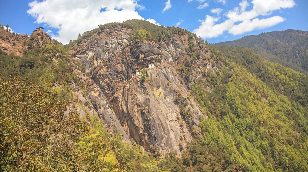 #stunningstructures #paro #bhutan #himalayas #tigersnest #parotaktsang
You can see the Tigers nest monastery perched on a vertical cliffside. It's believed that Guru Rinpoche flew from Tibet to here on the back of a tigress to meditate for 3 months. This gravity defying monastery is at an altitude of 3120 meters (10,000 feet) and built right into a vertical cliff with a sheer drop below. Should be considered as one of the seven wonders of the world