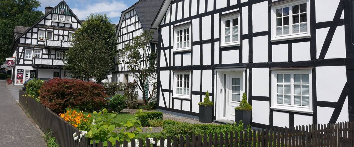 Fachwerkhäuser in Schmallenberg im Rothaargebirge