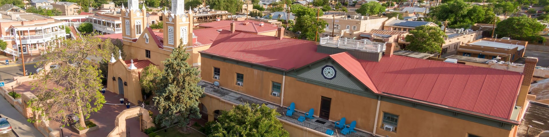 San Felipe de Neri Catholic Church in the Old Town, Albuquerque, New Mexico, United States Of America.