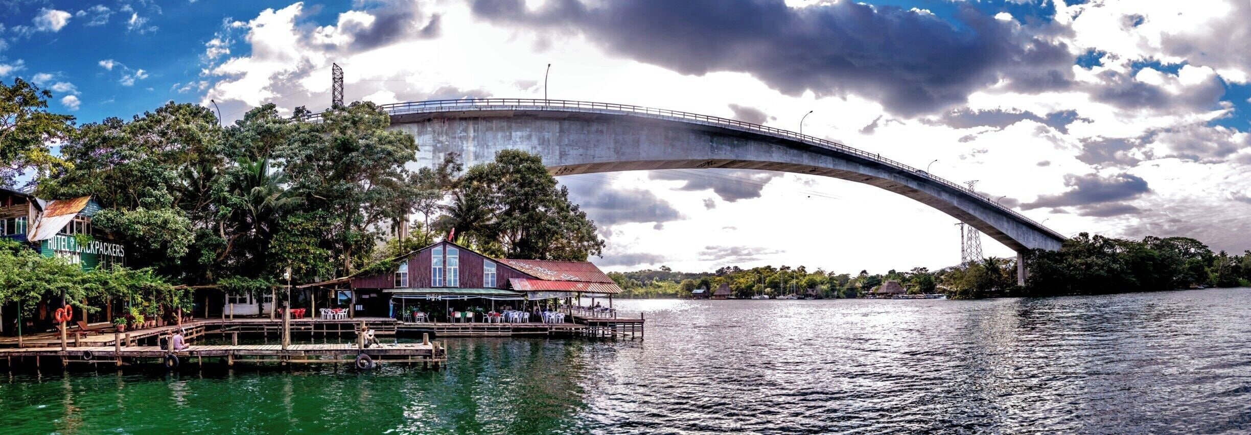 The Backpackers Hotel in Río Dulce is one of the noisiest places I've ever slept in, but there's not denying that the scenery is quite impressive.