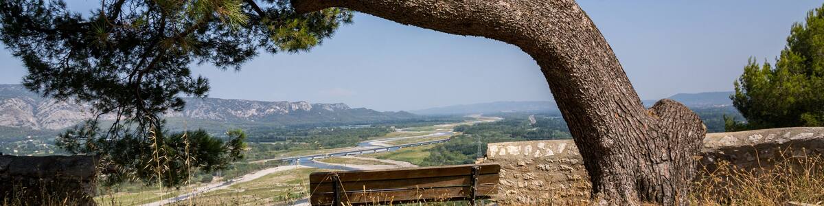 Vallée de la Durance depuis Notre-Dame de Beauregard, Orgon