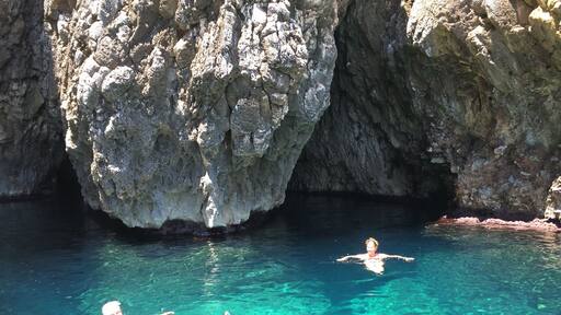 Swimming near the heel of Italy, where the Adriatic meets the Ionian seas.