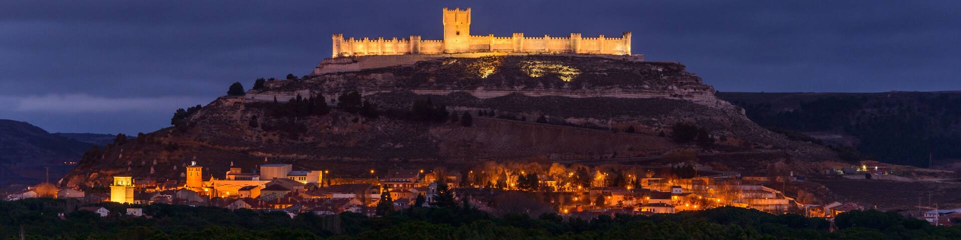 Penafiel castle on evening time
