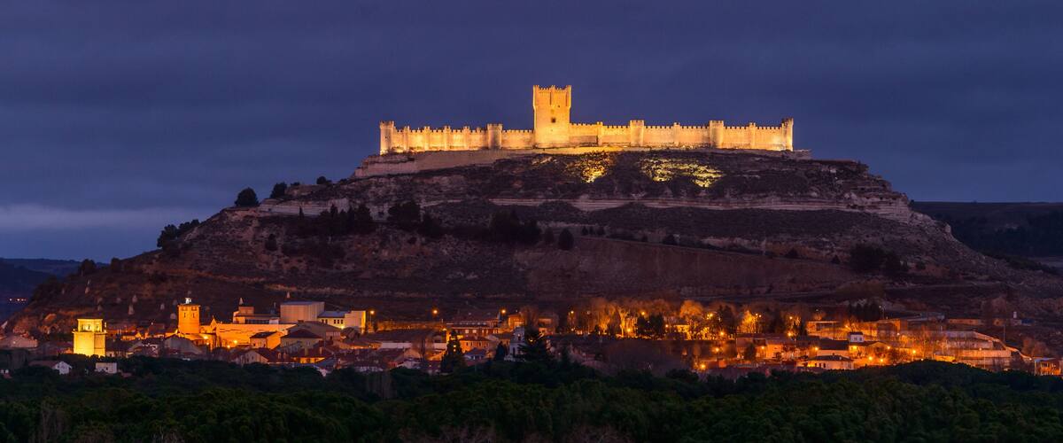 Penafiel castle on evening time