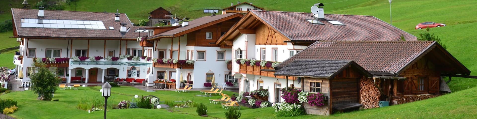 Wolkenstein in Gröden mit einem ruhige Szenerie