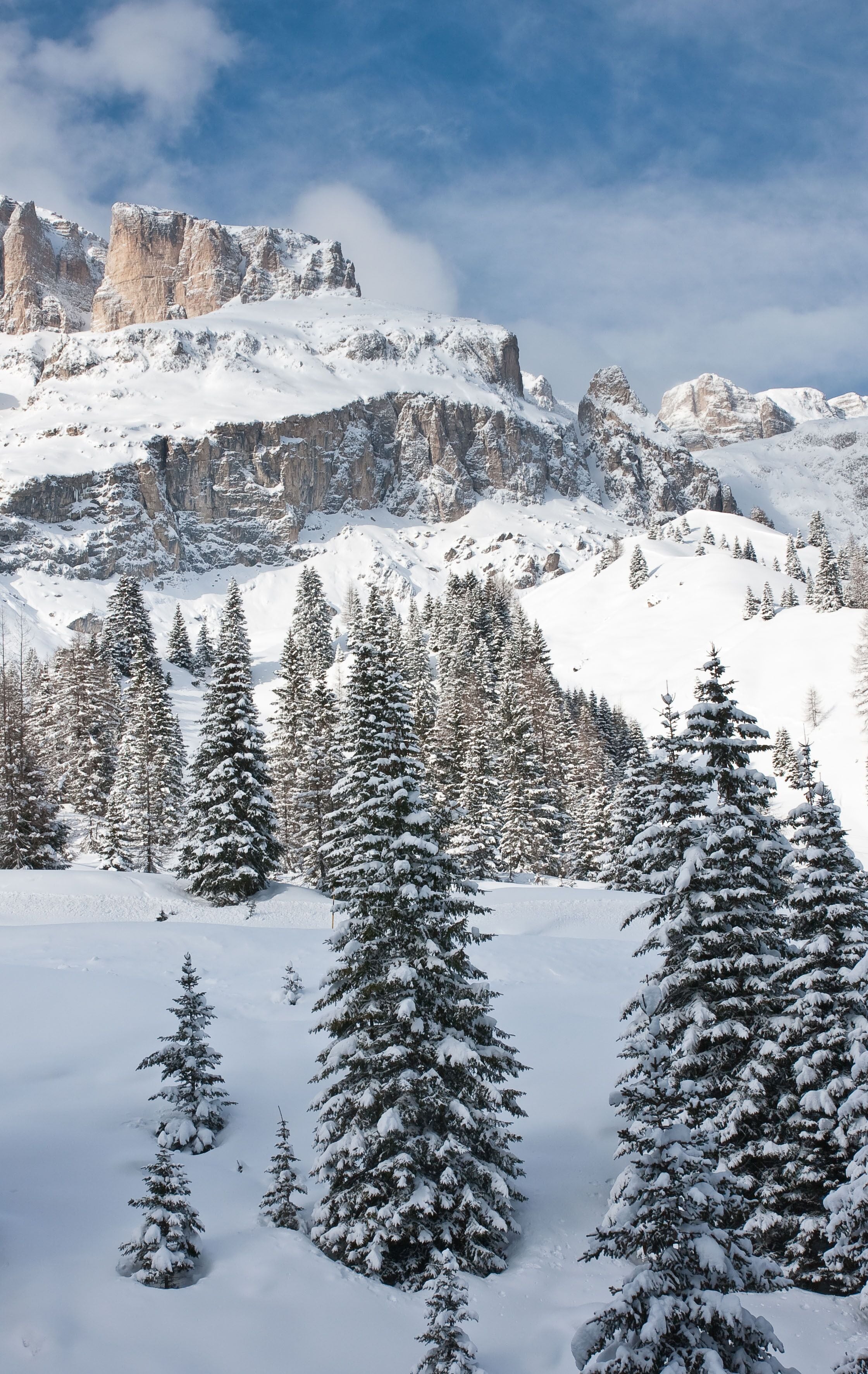 Ski resort of Selva di Val Gardena, Italy