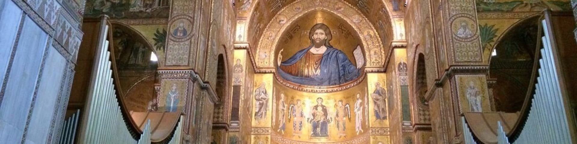 Awesome interior inside Cathedral of Monreale