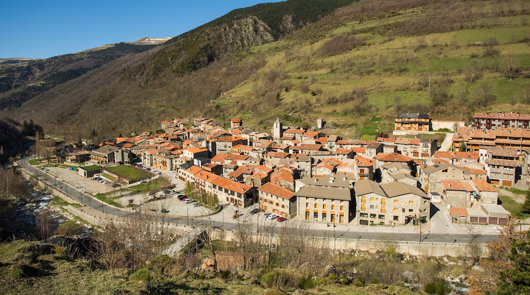 Mountain village of Setcases in Ripolles. Spain.