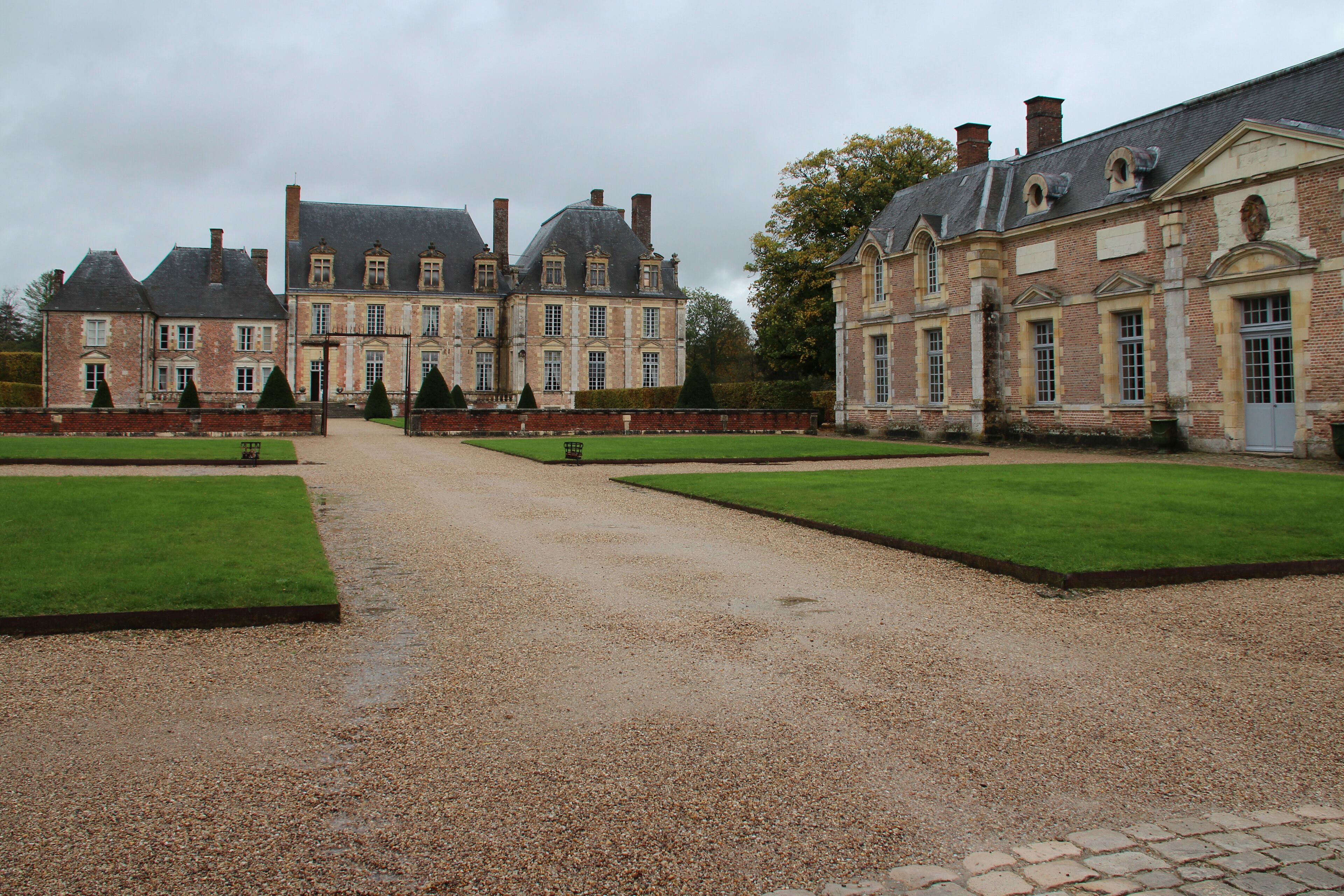 castle in la ferté-saint-aubin in sologne in france 
