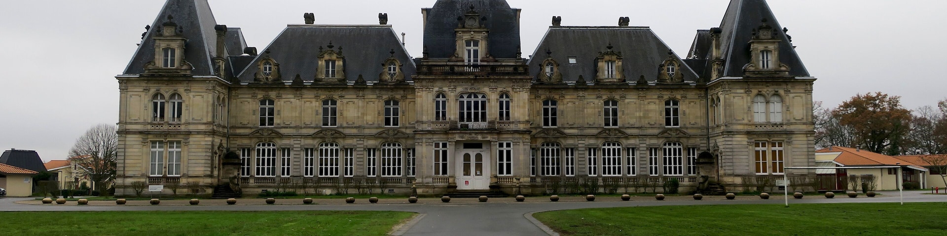 Castle of Dulamon in Blanquefort, Gironde, France. Today it's the public school of the village.