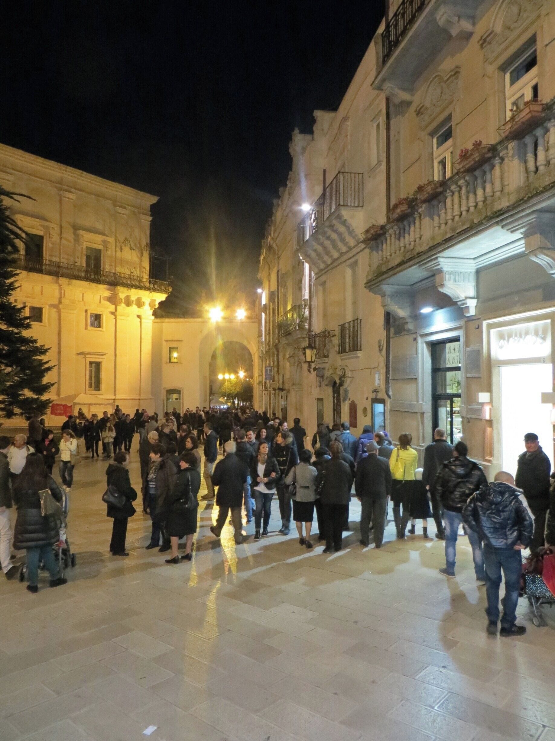 Sunday evening the townfolk come out walk about the main street, visit with neighbors and friends and enjoy their village.