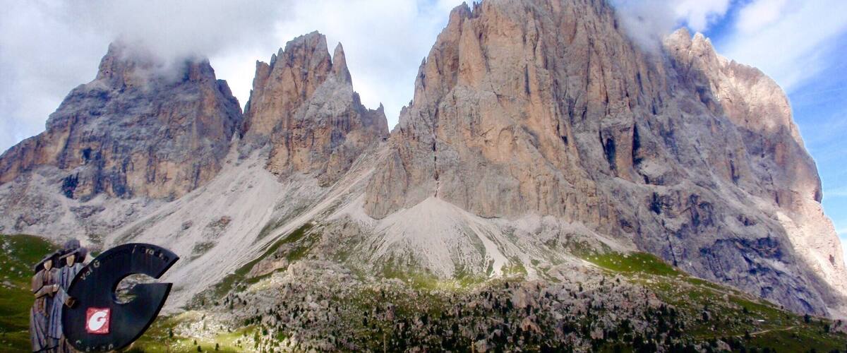 Val Gardena, Italy. Near the Dolomites and the Austrian border, people here prefer talking in German, as this region was once part of Austria.