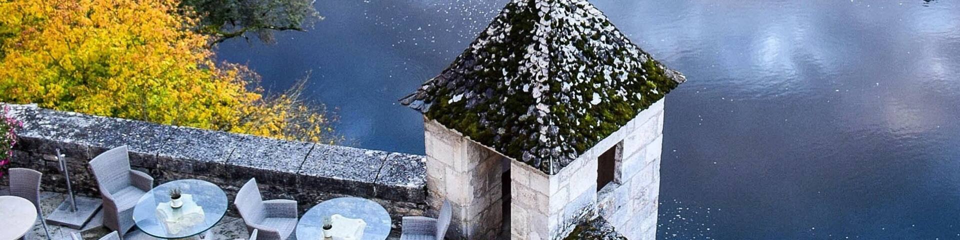 This has to be one of the most stunning patios I have ever enjoyed. It was just one of many idyllic lunch spots I found in France. See the rest at: http://www.travelblissnow.com/8-idyllic-spots-in-france-for-dining-al-fresco/