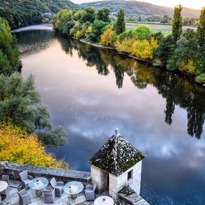 This has to be one of the most stunning patios I have ever enjoyed. It was just one of many idyllic lunch spots I found in France. See the rest at: http://www.travelblissnow.com/8-idyllic-spots-in-france-for-dining-al-fresco/