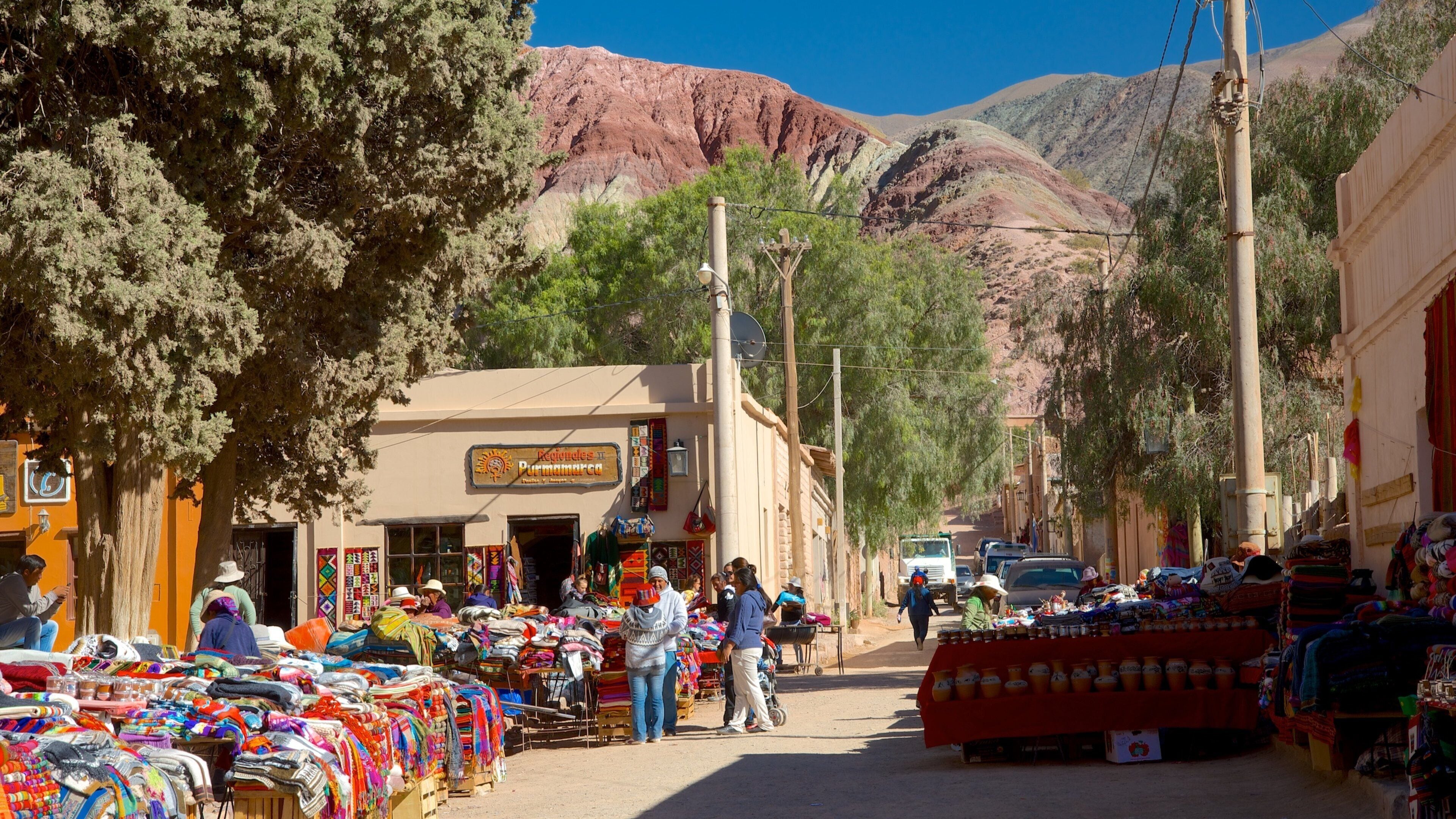 Purmamarca which includes markets