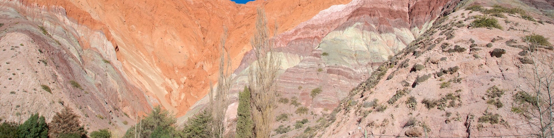 Purmamarca featuring mountains and desert views