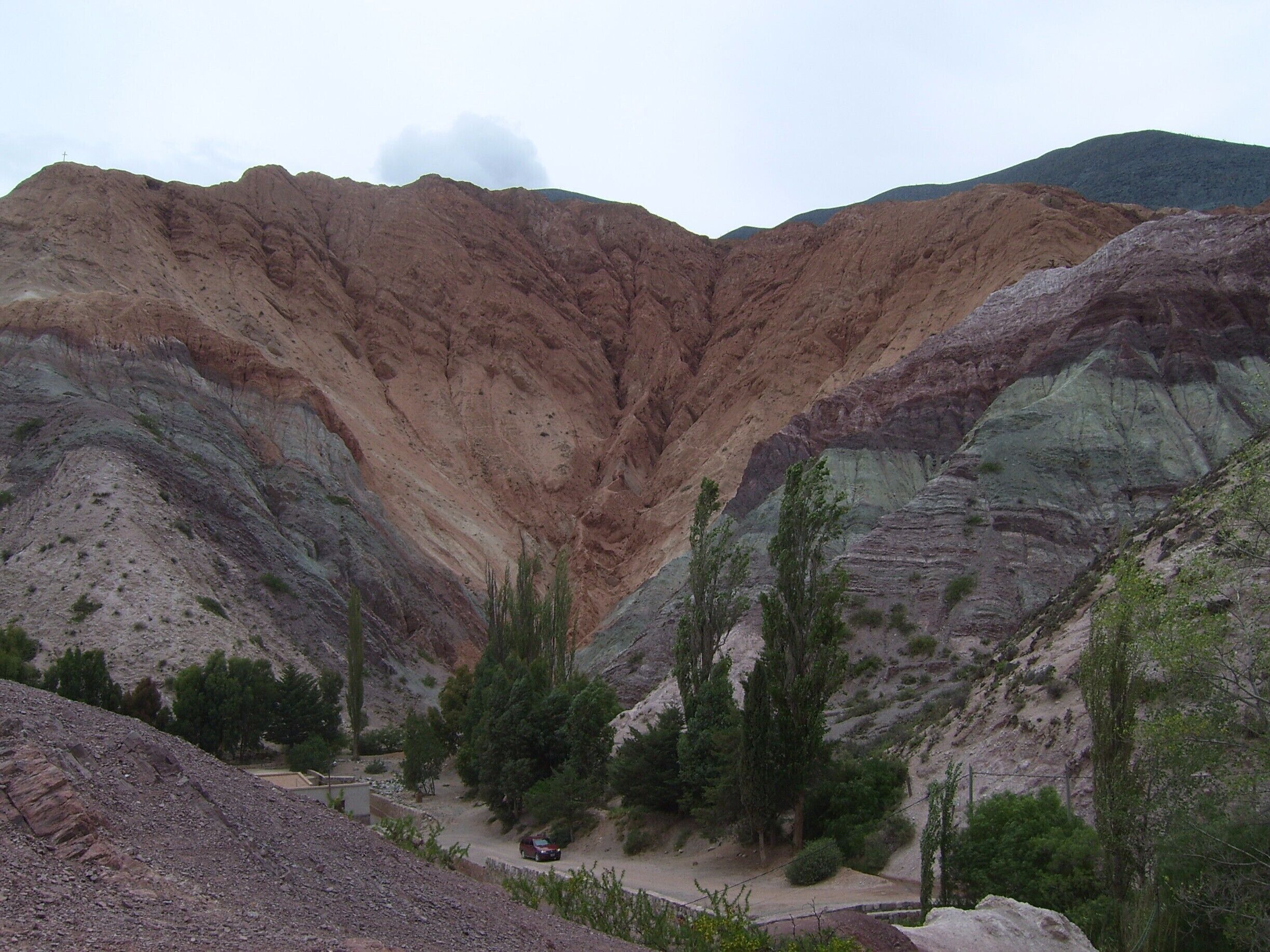 Cerro de los Siete Colores in Purmamarca, Argentina takes its name from the unique colors created by different mineral deposits in the area.  