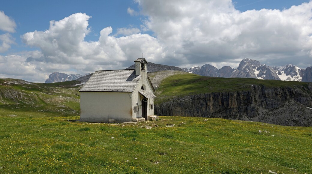 Saint CassianChapel on the Schlern mountain.