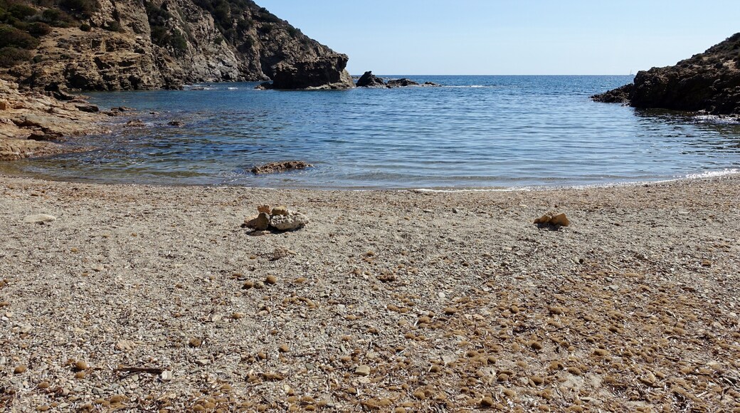 Bucht östlich der Insel Su Cardolinu (Isola Su Cardolinu), Gemeinde Domus de Maria, Sardinien, Italien