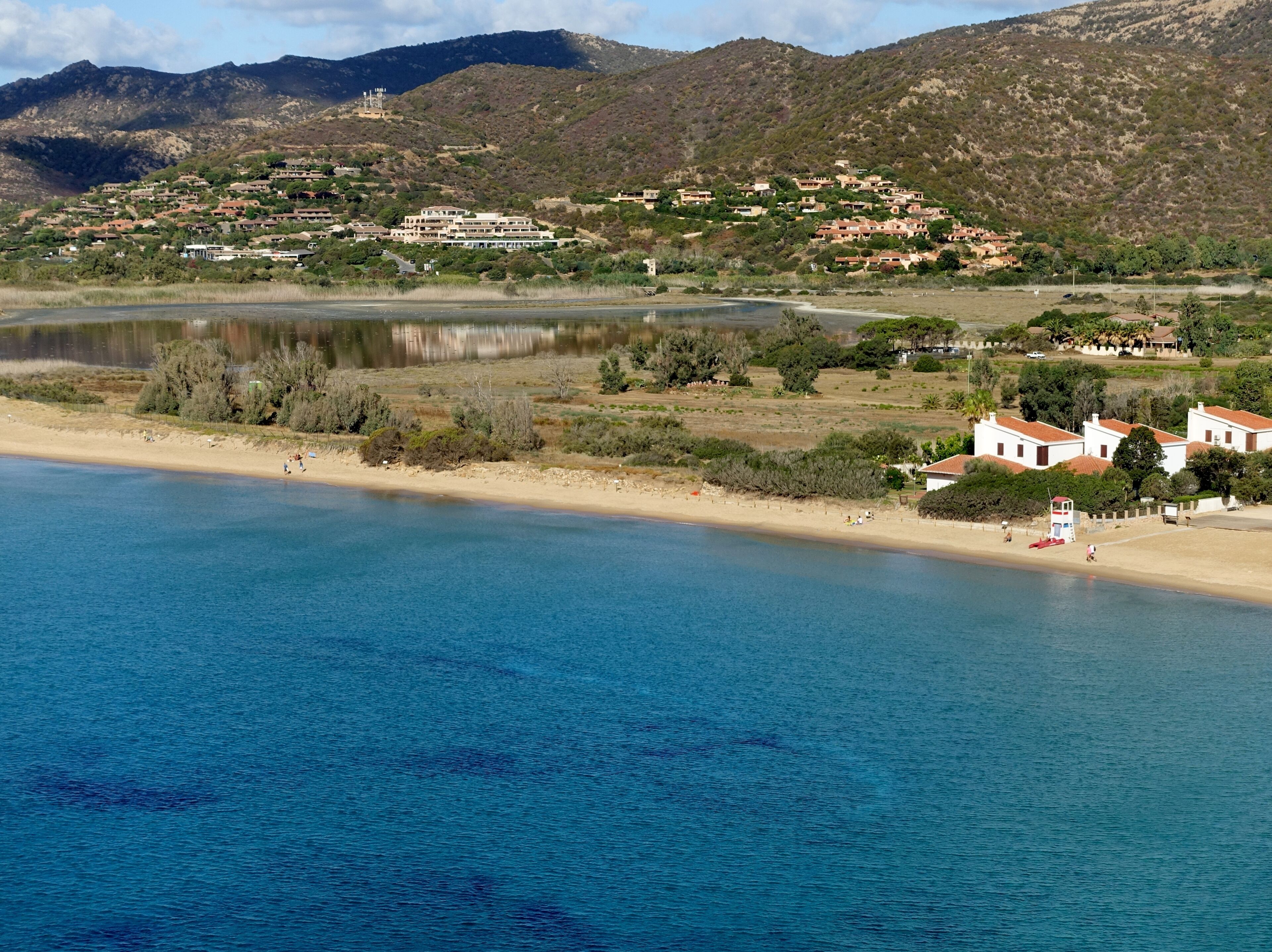 Strand Sa Colonia (Spiaggia della Colonia), Gemeinde Domus de Maria, Sardinien, Italien