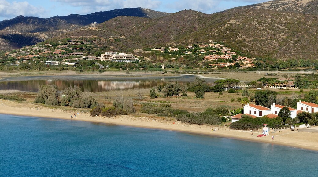 Strand Sa Colonia (Spiaggia della Colonia), Gemeinde Domus de Maria, Sardinien, Italien