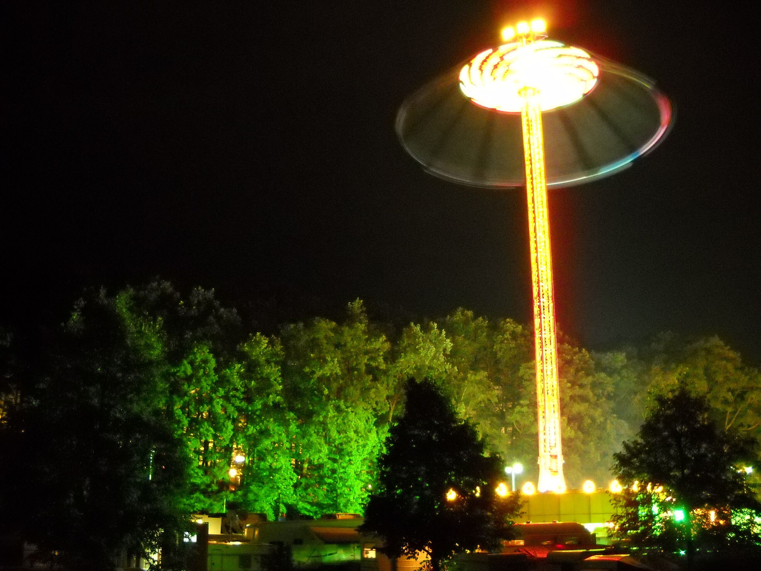 Forchheimer Annafest 2011, great carausel at night (ufo)