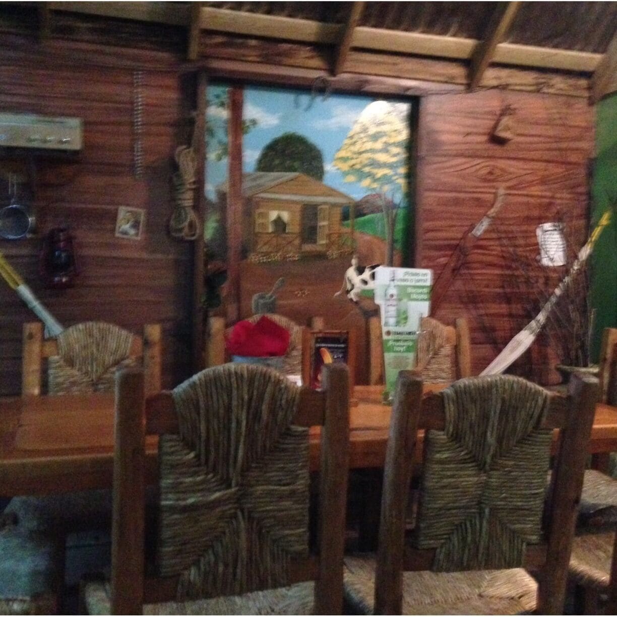 Inside the place! Just like be in the past, like the name of the place said "Raíces" our Roots!