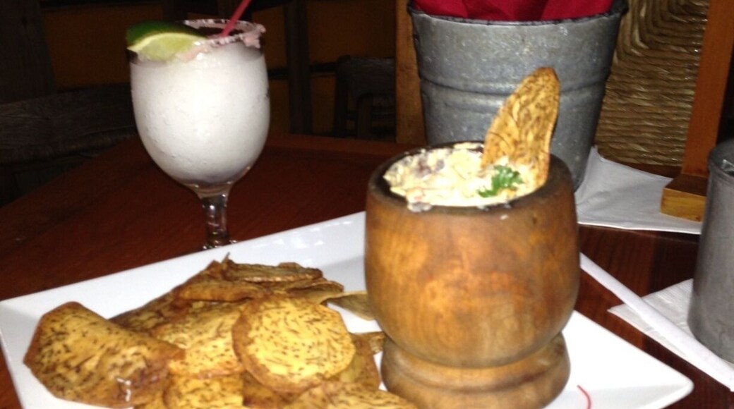 Tipic puertorrican cuisine in a tipical ambient! You gone love it!