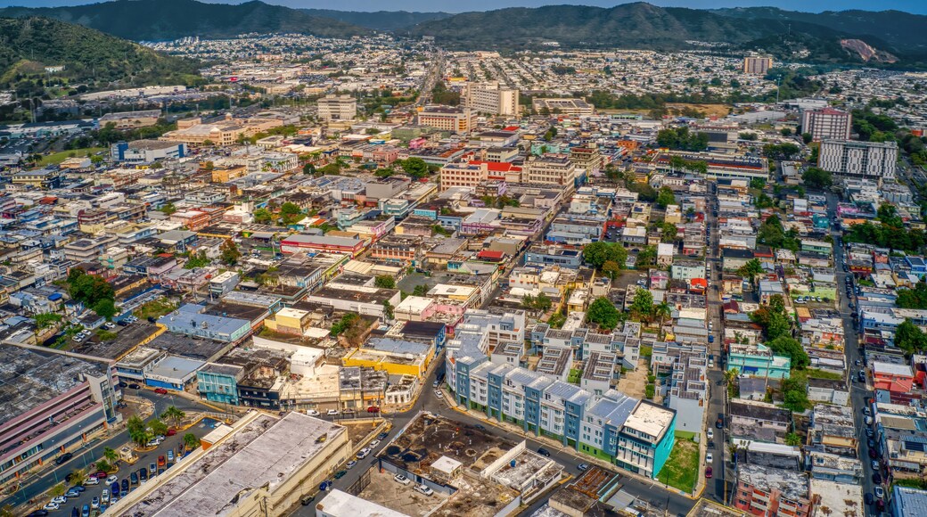 Aerial View of the Downtown Centro Caguas, Puerto Rico