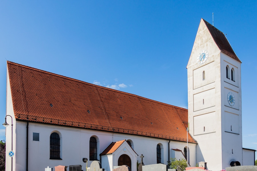Municipal Germering, District Fürstenfeldbruck, Upper Bavaria, Germany: Catholic Church, Kirche St. Jakob