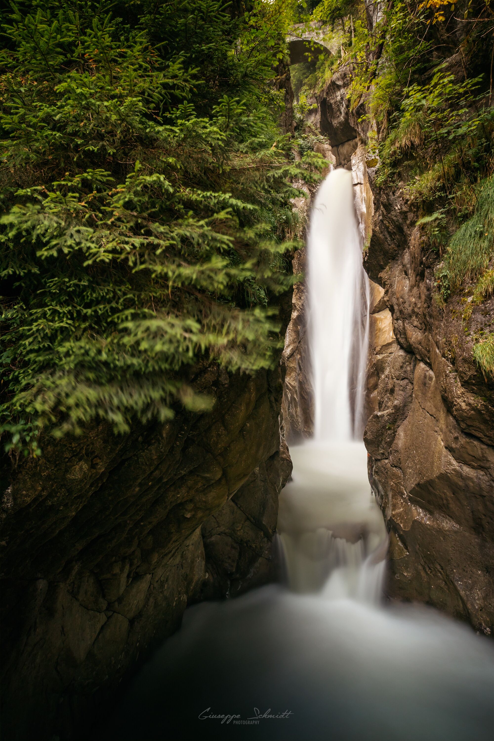 A 10m high waterfall in the bavarian alps Easy to walk through. #bavarianalps #waterfall