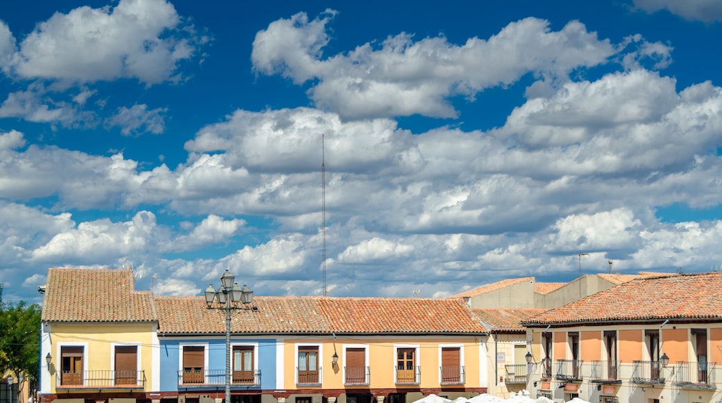 Main square in the town of Navalcarnero, Community of Madrid, Spain