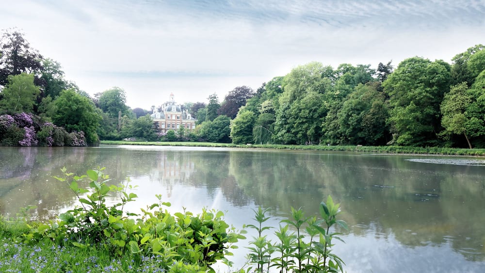 the pond in park De Mick, Brasschaat, Belgium