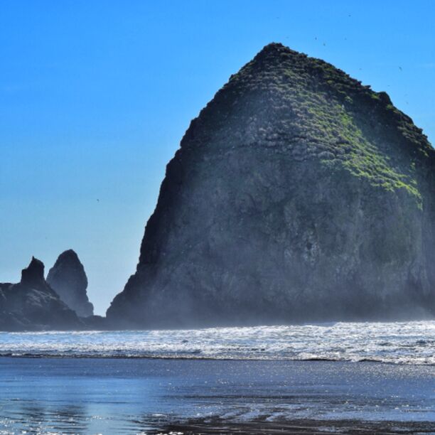 The beautiful rocks on Cannon Beach, Oregon.