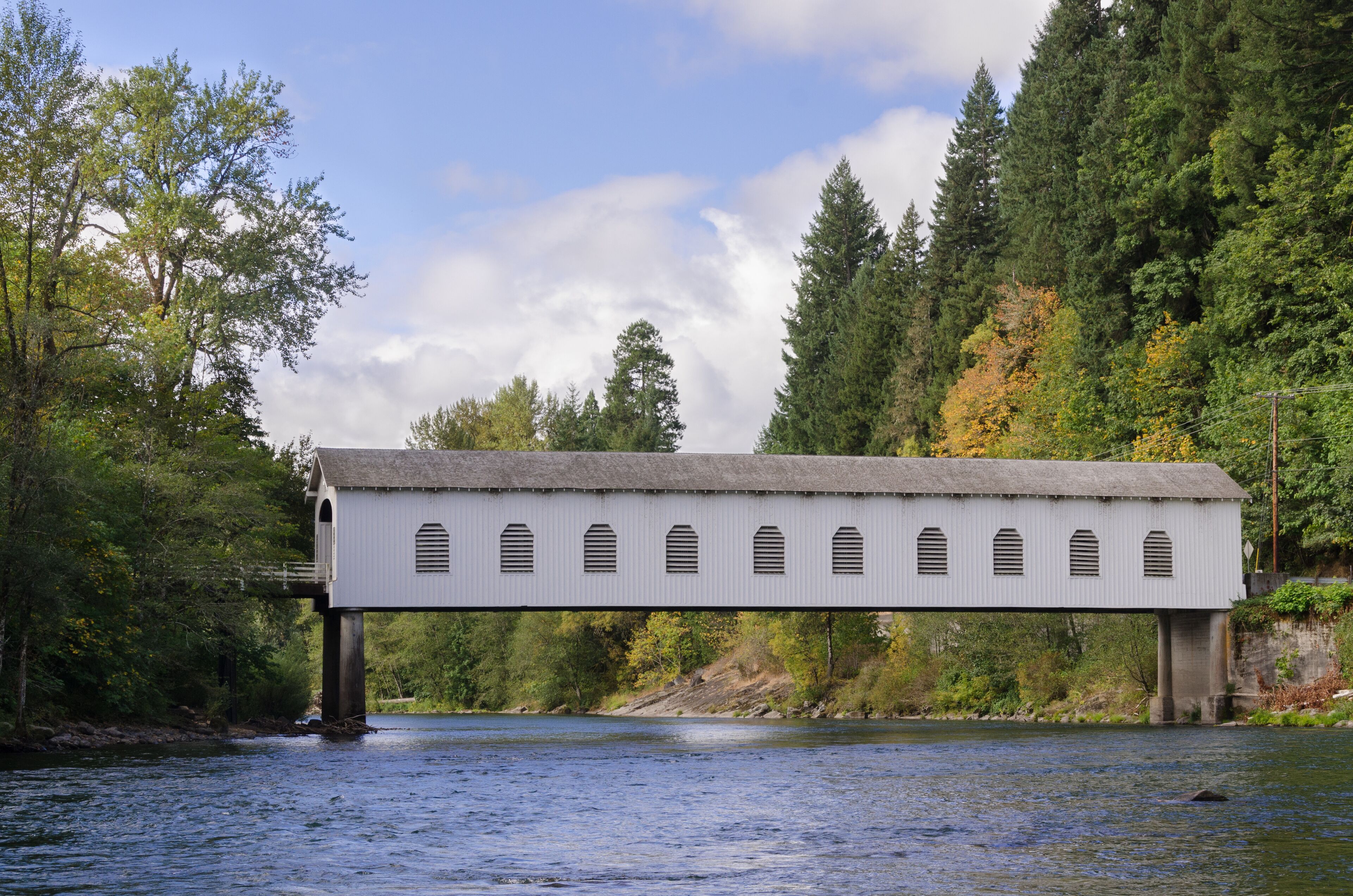Goodpasture covered bridge from the river