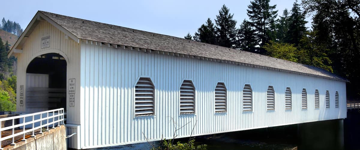 Covered Bridge on McKenzie River