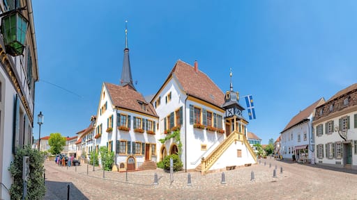 Altes Rathaus von Deidesheim an der Weinstraße, Rheinland-Pfalz, Deutschland