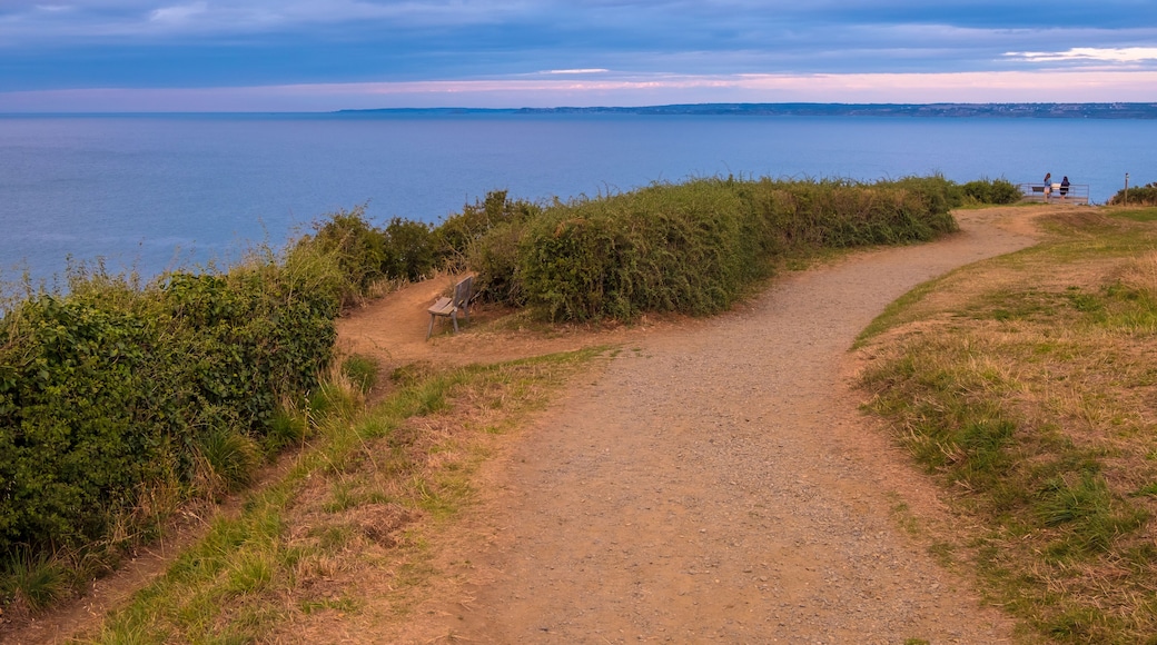 Sunset at Pointe du Roselier in Plerin, Brittany, France