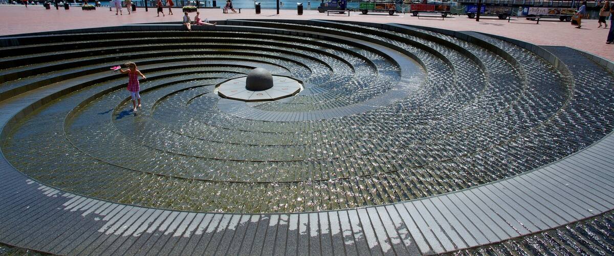 Darling Harbour showing city views, modern architecture and a city