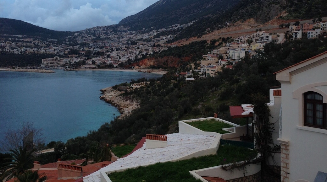 Kalkan. Beautiful but no restaurant not bar on Monday! Good thing there was a mini bar!