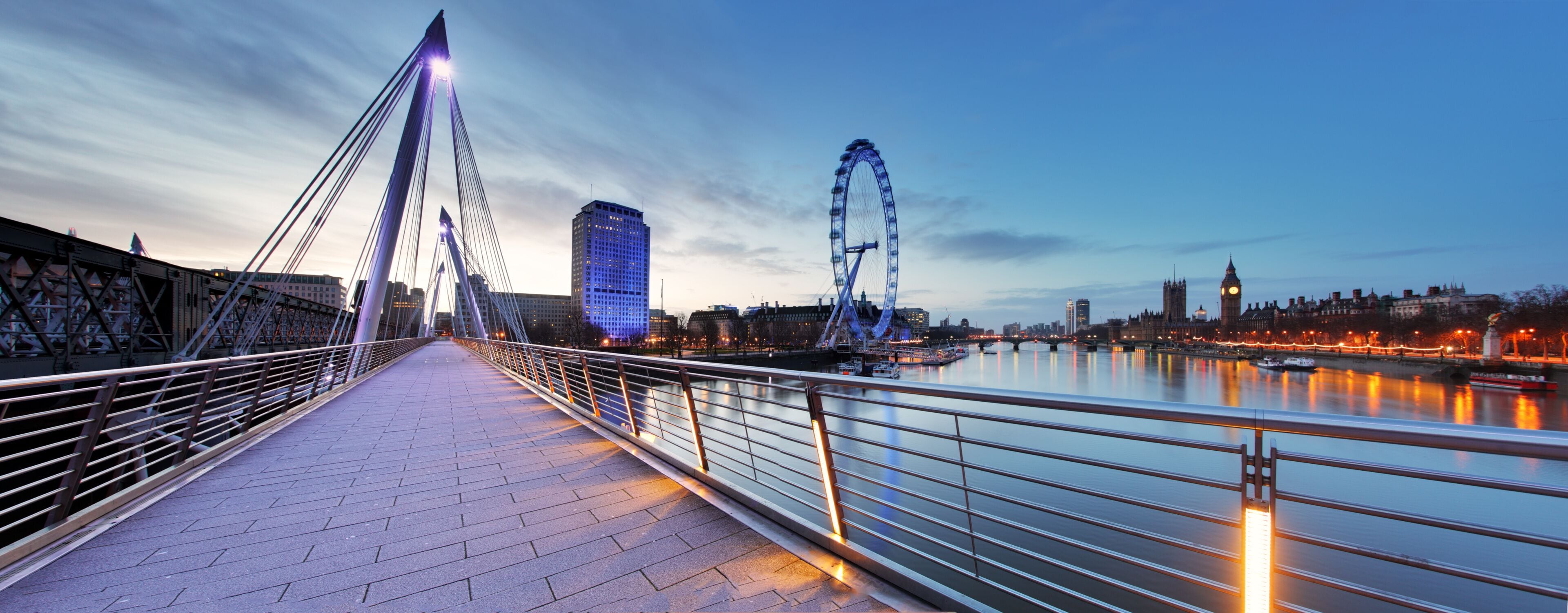 London panorama at night
