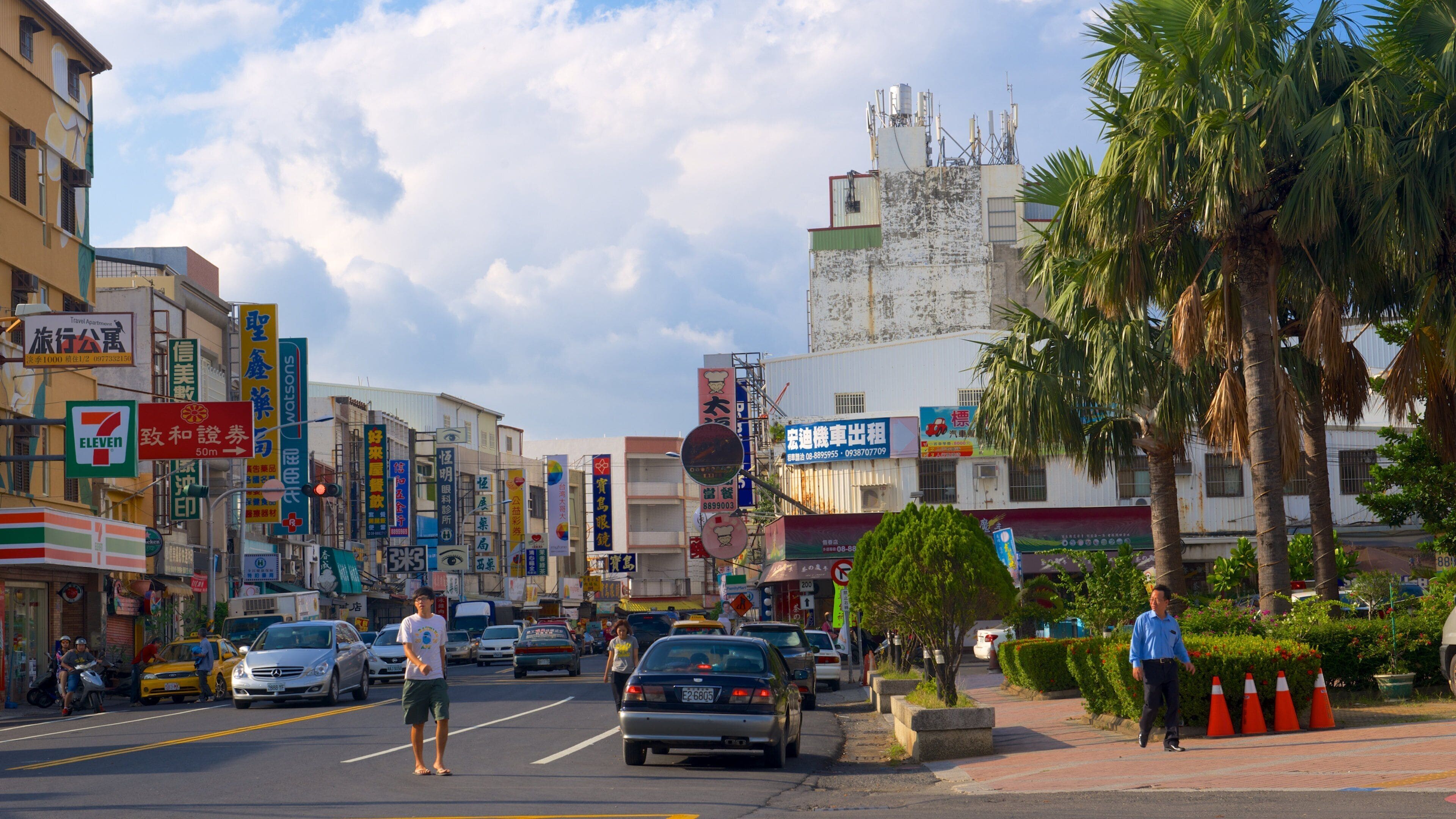 Hengchun que incluye una ciudad